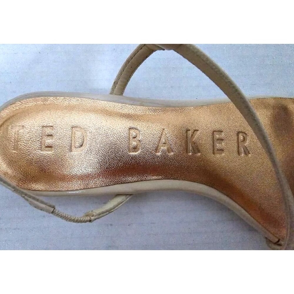 Ted Baker London Women's Ankle Strap Flat Nude Sandals Size  EU 38 /US 7… - Picture 12 of 14